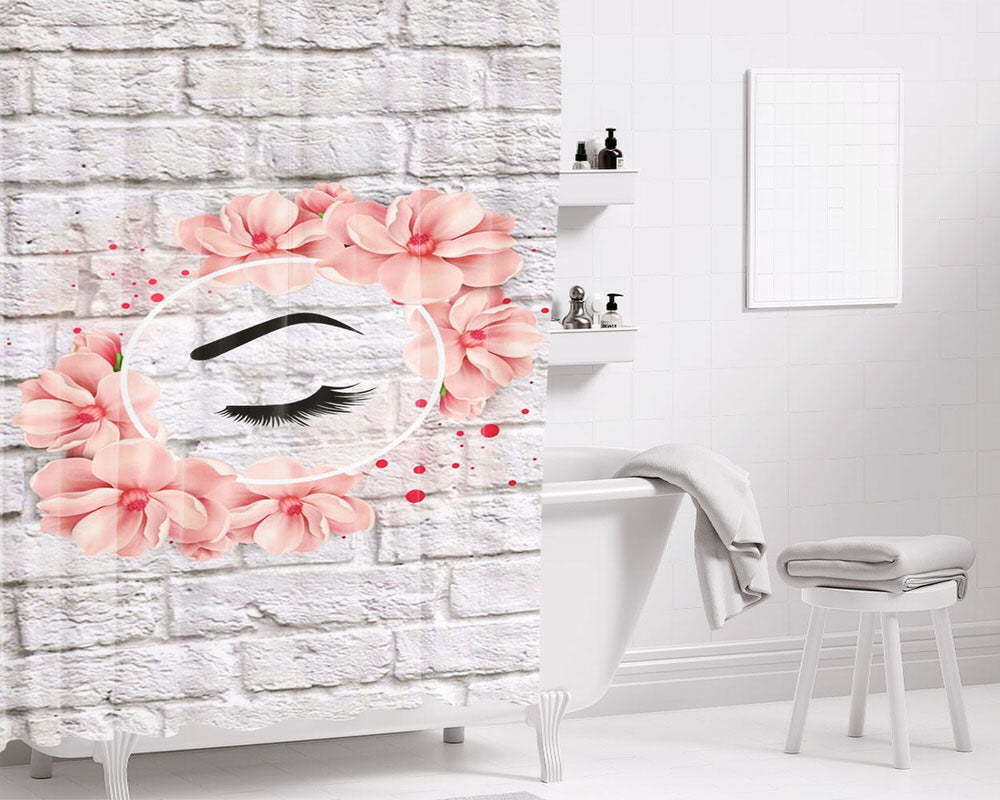 Makeup Art To Highlight Bathroom Shower Curtain Fabric Waterproof | 66 X 72 Inch