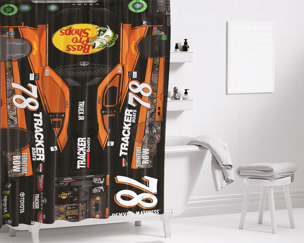 Martin Truex Jr Bathroom Shower Curtain Fabric Waterproof | 66 X 72 Inch
