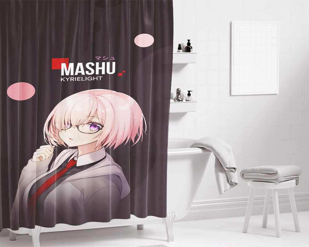 Mashu Kyrielight Bathroom Shower Curtain Fabric Waterproof | 66 X 72 Inch