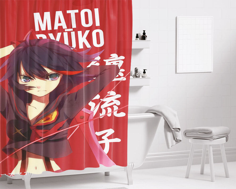 Matoi Ryuko Kill La Kill Bathroom Shower Curtain Fabric Waterproof | 66 X 72 Inch