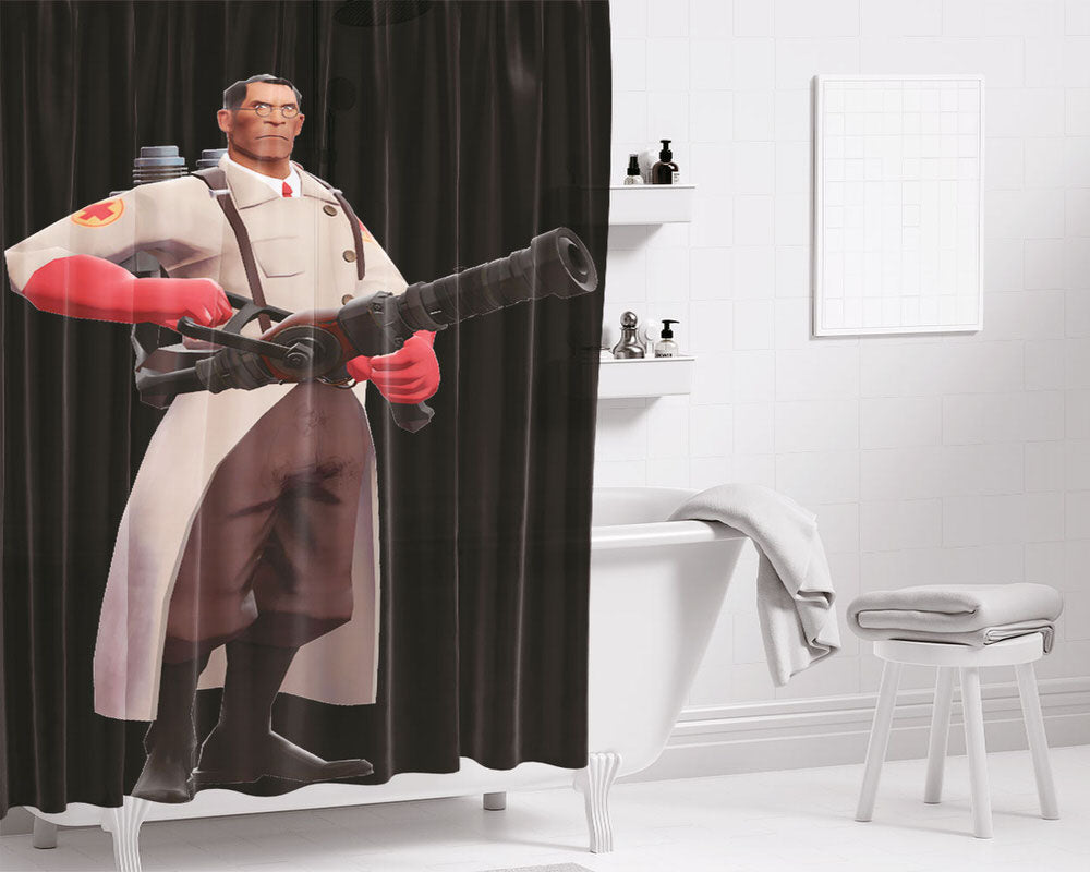 Medic Bathroom Shower Curtain Fabric Waterproof | 66 X 72 Inch