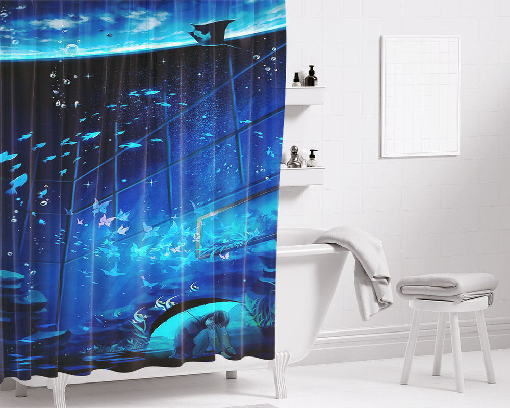Megatruh Bathroom Shower Curtain Fabric Waterproof | 66 X 72 Inch