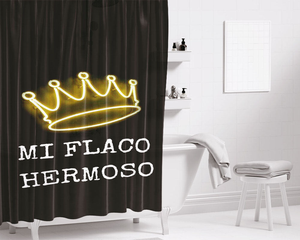 Mi Flaca Hermosa King Light Bathroom Shower Curtain Fabric Waterproof | 66 X 72 Inch