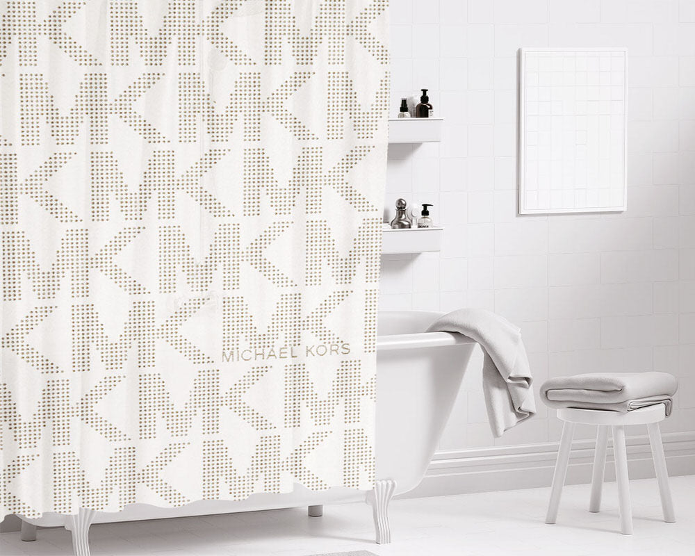 Michaelkors Design Bathroom Shower Curtain Fabric Waterproof | 66 X 72 Inch