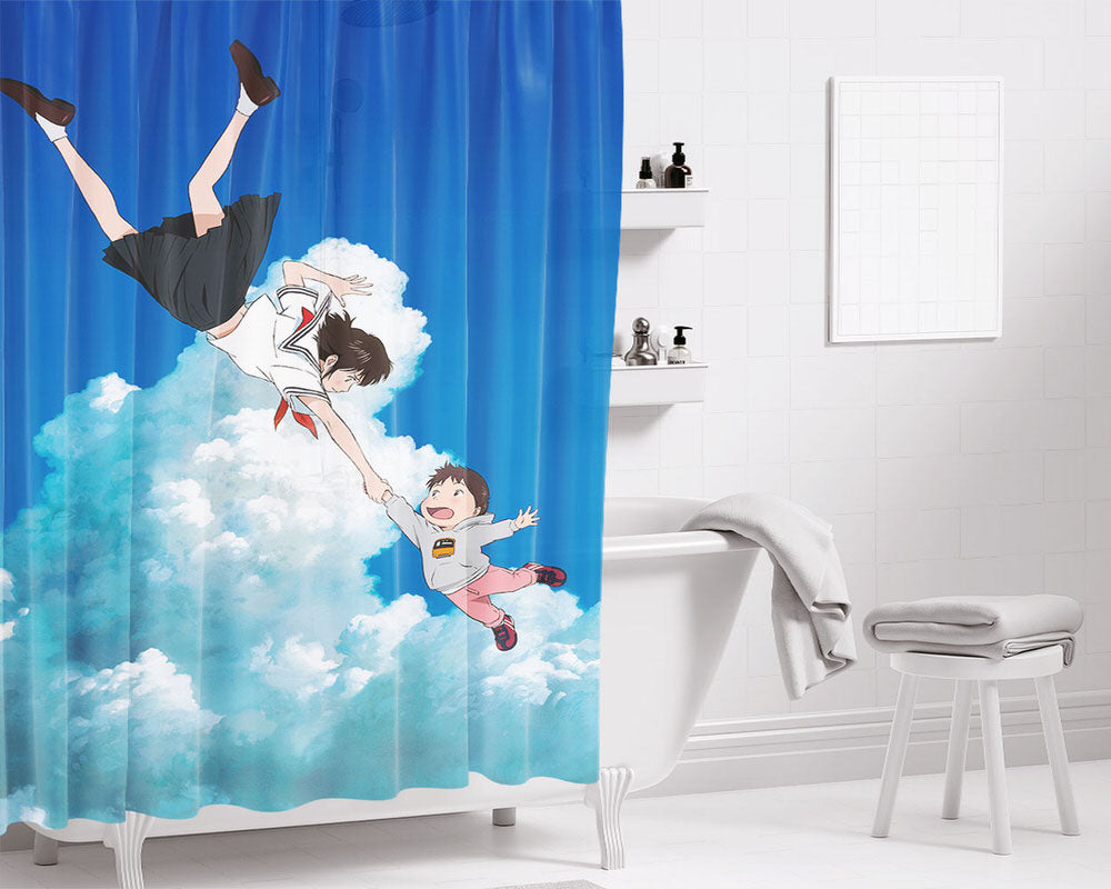 Mirai Movie Bathroom Shower Curtain Fabric Waterproof | 66 X 72 Inch