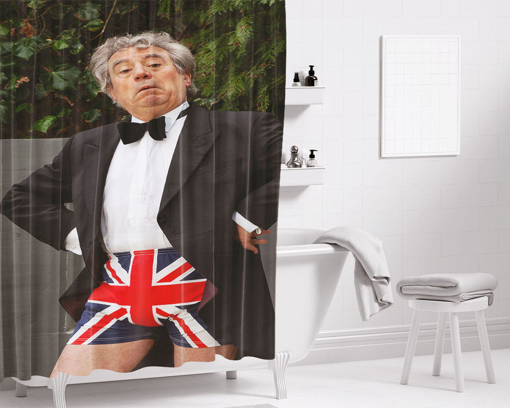 Monty Python Terry Jones Tuxedo Bathroom Shower Curtain Fabric Waterproof | 66 X 72 Inch