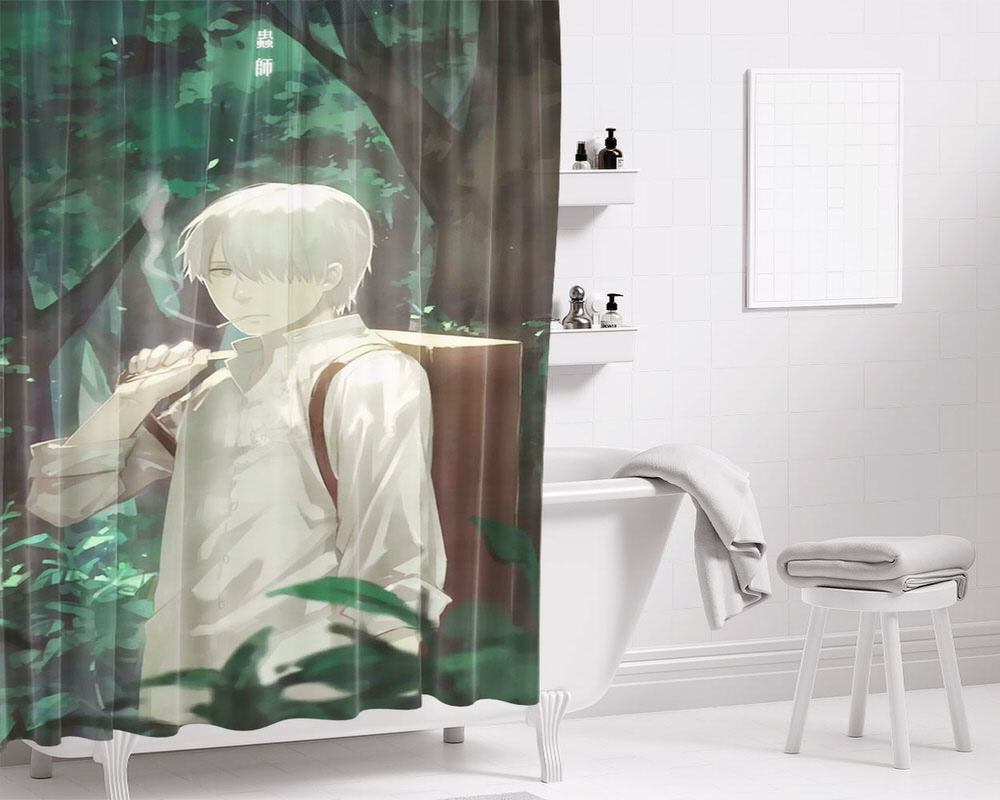 Mushishi Zoku Shou Bathroom Shower Curtain Fabric Waterproof | 66 X 72 Inch