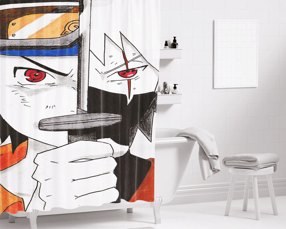 Obito Evolution Collages Bathroom Shower Curtain Fabric Waterproof | 66 X 72 Inch