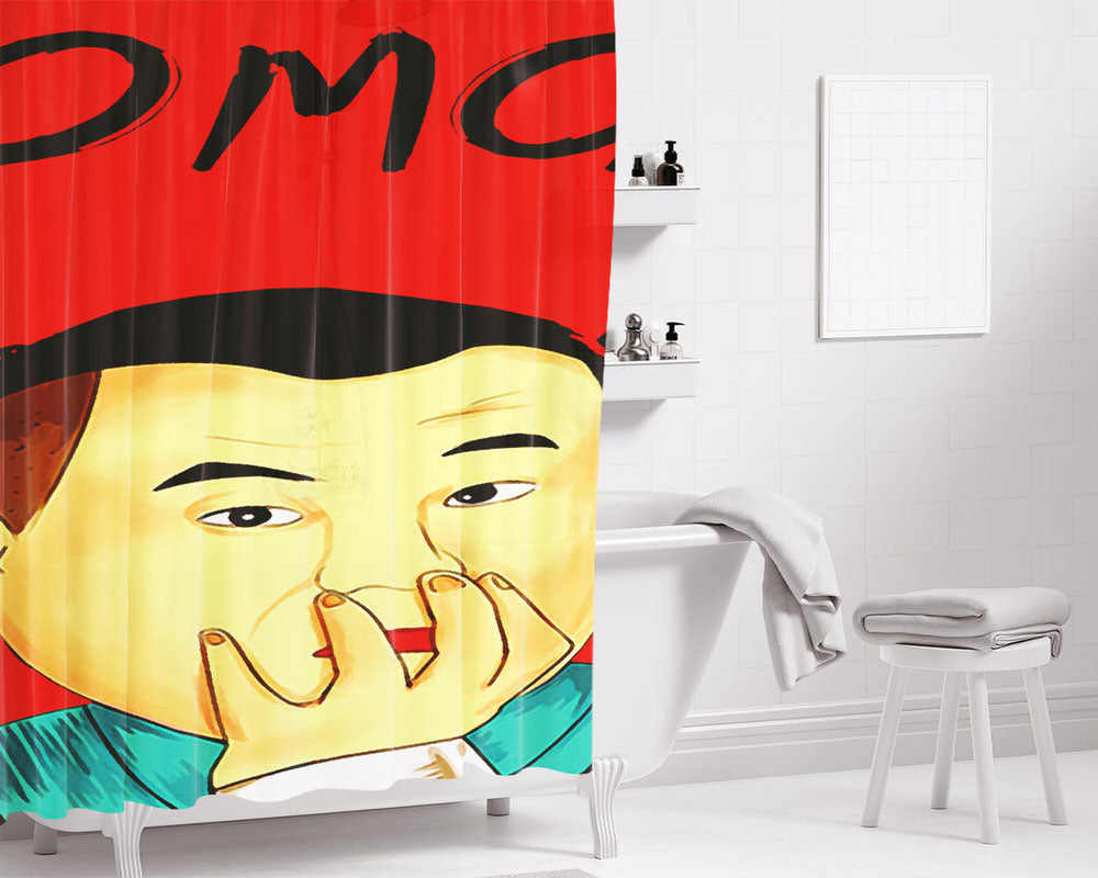 Omar Varela Inner Power Bathroom Shower Curtain Fabric Waterproof | 66 X 72 Inch
