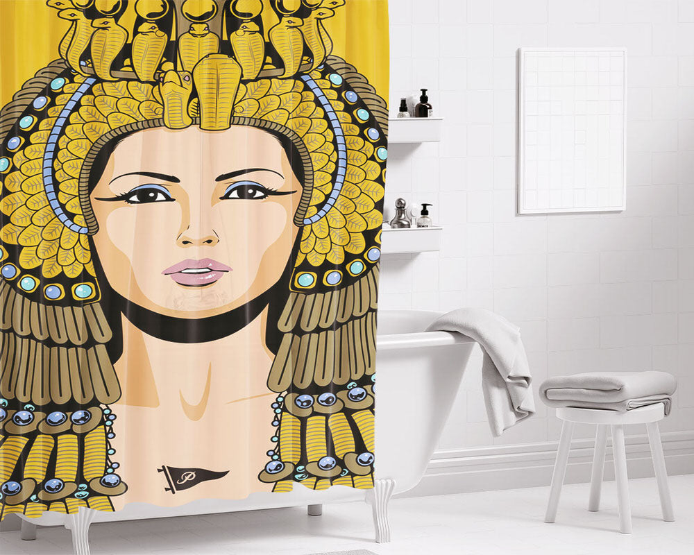 Paul George Signature Oklahama Slam Dunk Bathroom Shower Curtain Fabric Waterproof | 66 X 72 Inch