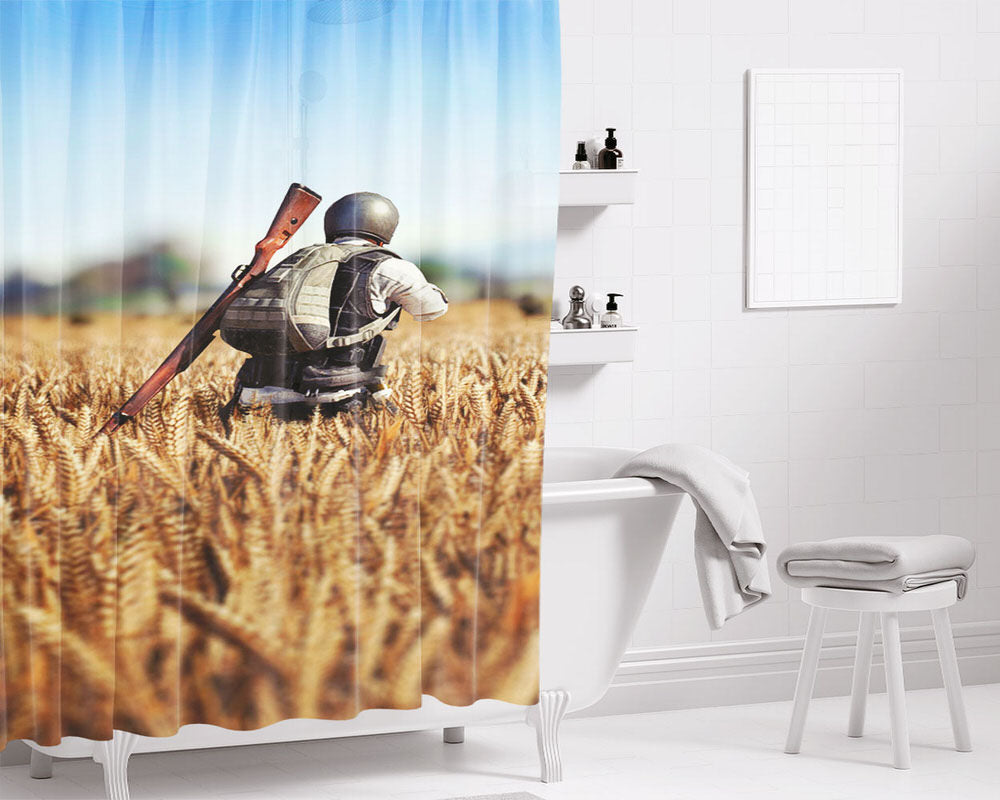 Play Skateboarding Nyjah Huston Bathroom Shower Curtain Fabric Waterproof | 66 X 72 Inch