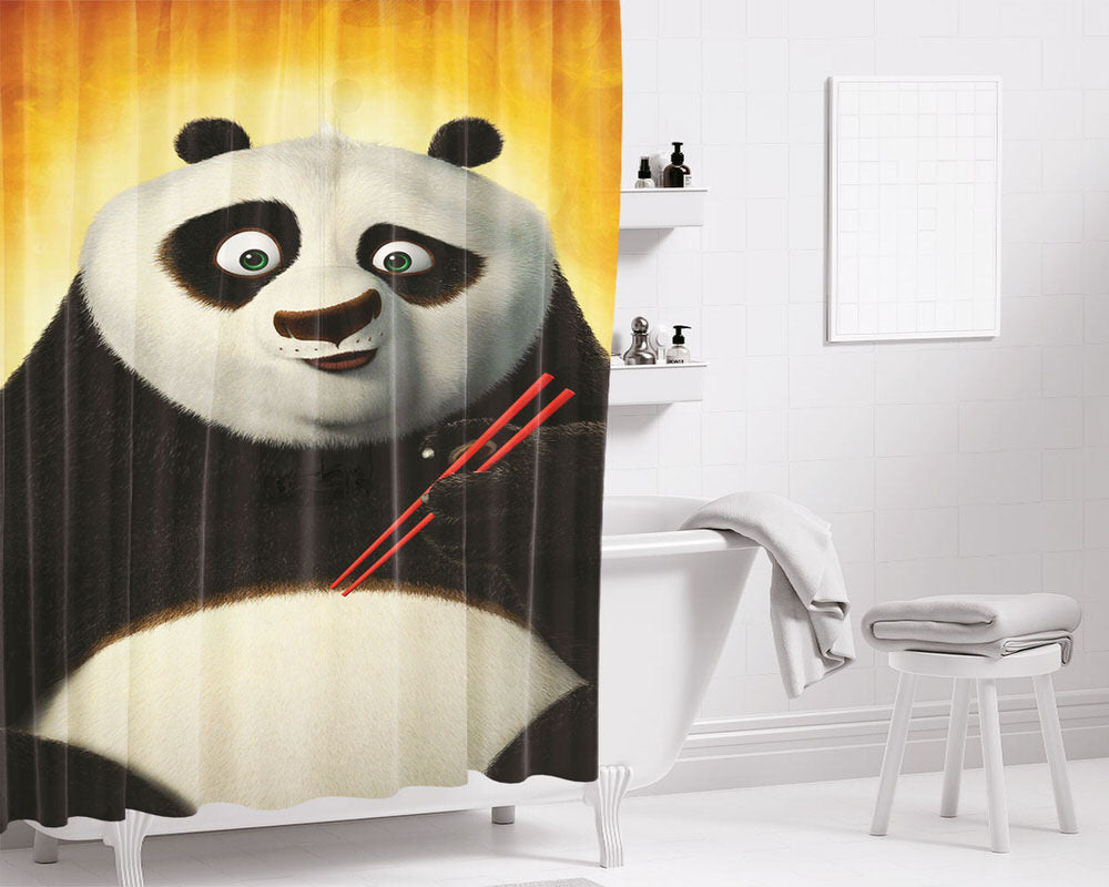 Plywood Porsche Logo Bathroom Shower Curtain Fabric Waterproof | 66 X 72 Inch