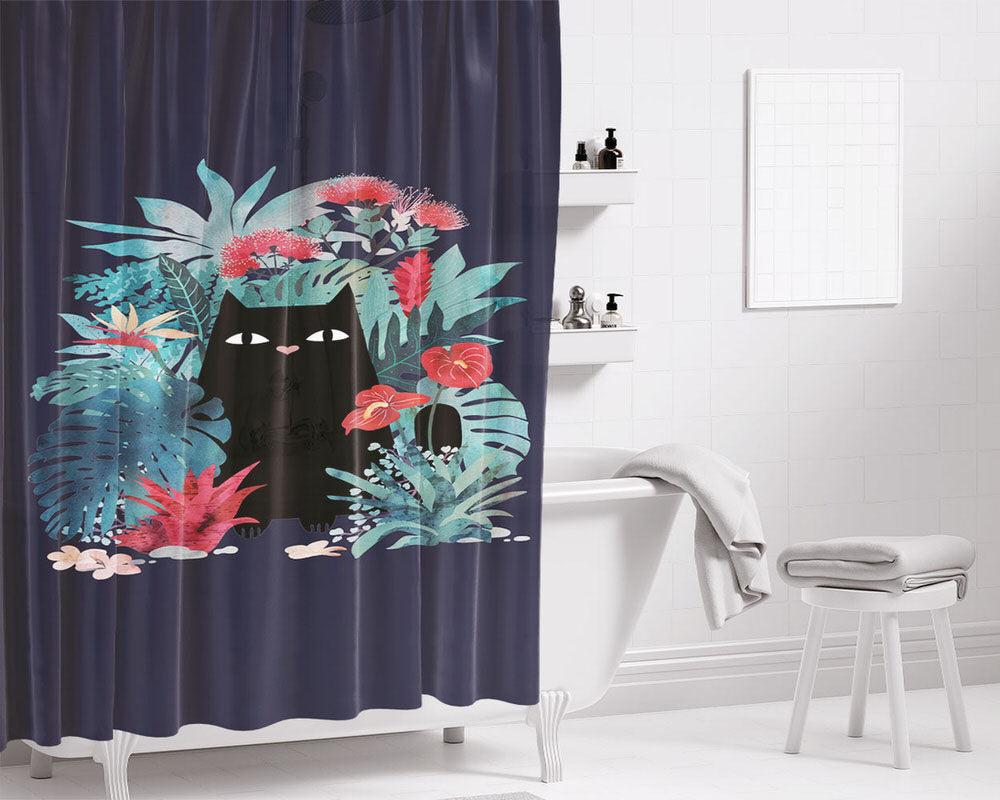 Popcorn Blazer Circus Packing Bathroom Shower Curtain Fabric Waterproof | 66 X 72 Inch