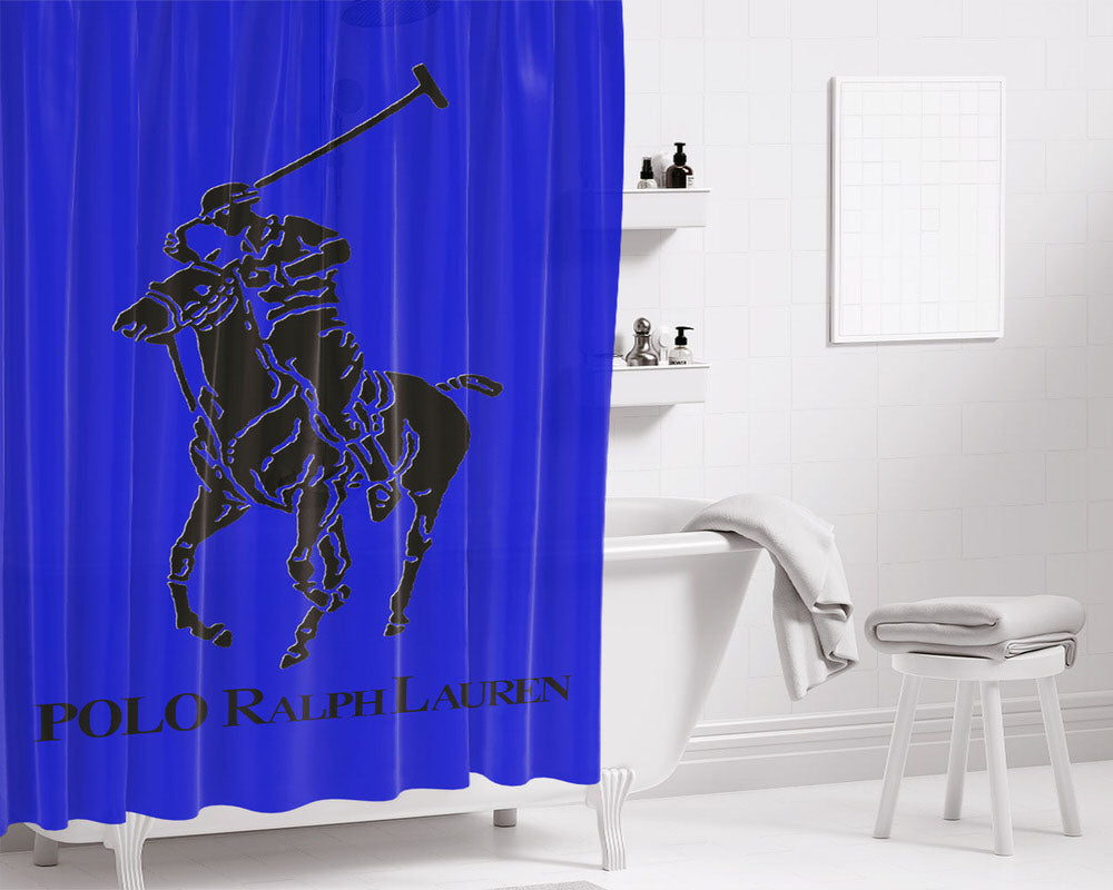 Ralph Lauren Polo Bathroom Shower Curtain Fabric Waterproof | 66 X 72 Inch