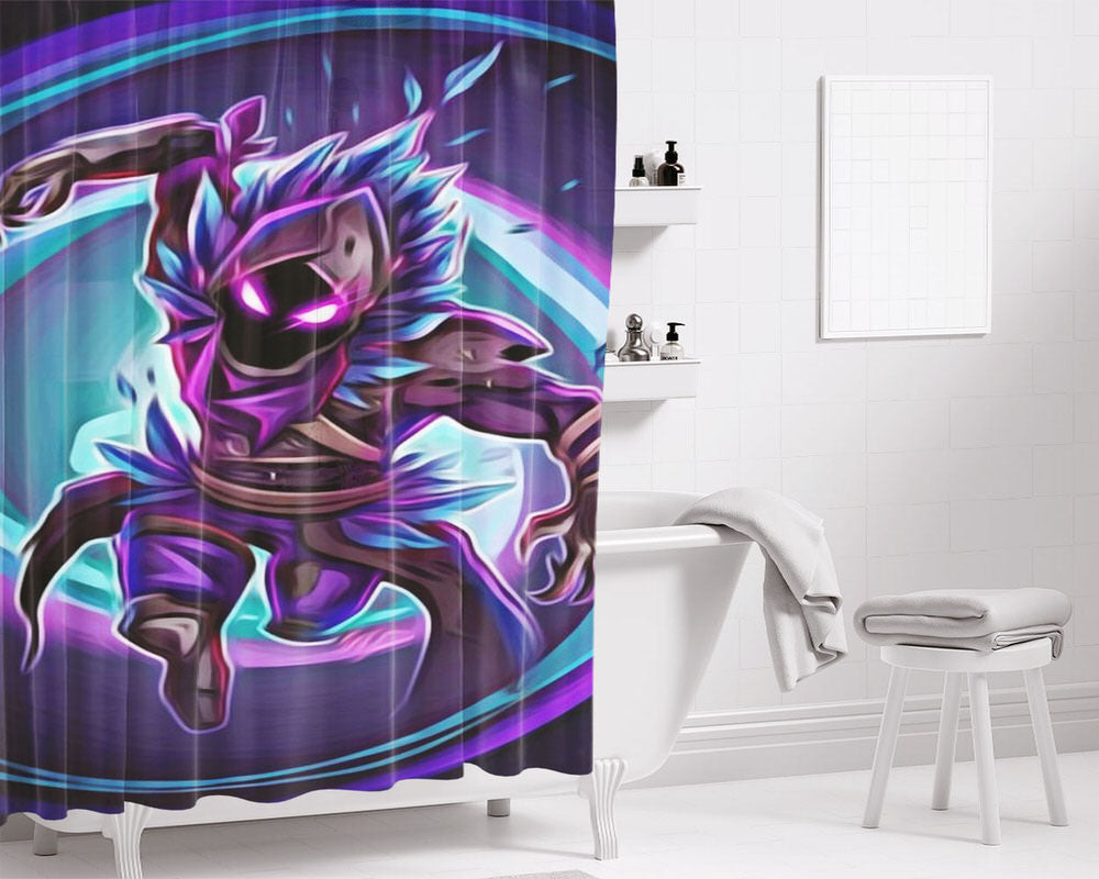 Raven Skin Fan Art Bathroom Shower Curtain Fabric Waterproof | 66 X 72 Inch