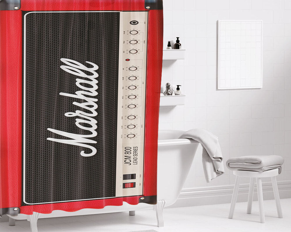 Red Lightsaber Bathroom Shower Curtain Fabric Waterproof | 66 X 72 Inch