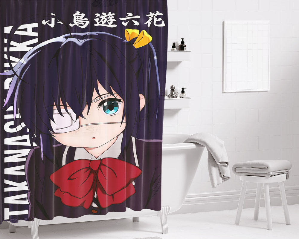Rikka Takanashi Chuunibyou Demo Koi Ga Shitai! Bathroom Shower Curtain Fabric Waterproof | 66 X 72 Inch