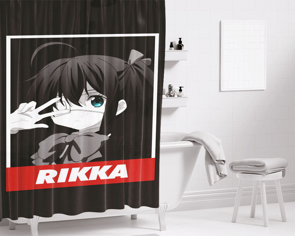Rikka Bathroom Shower Curtain Fabric Waterproof | 66 X 72 Inch