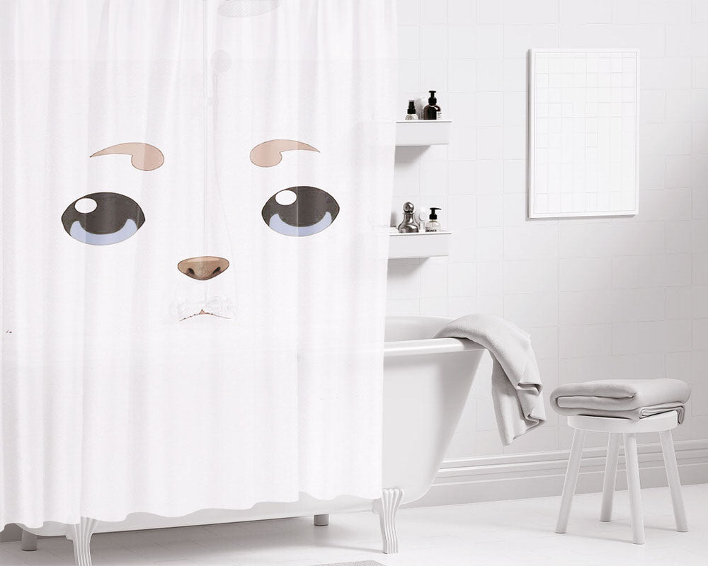 Sadaharu Bathroom Shower Curtain Fabric Waterproof | 66 X 72 Inch