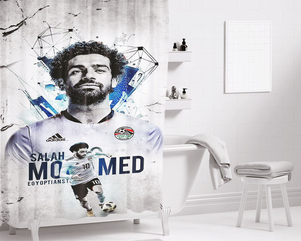 Salah Mohamed Egyptians Bathroom Shower Curtain Fabric Waterproof | 66 X 72 Inch