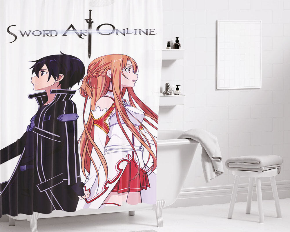 Sao Cover Bathroom Shower Curtain Fabric Waterproof | 66 X 72 Inch