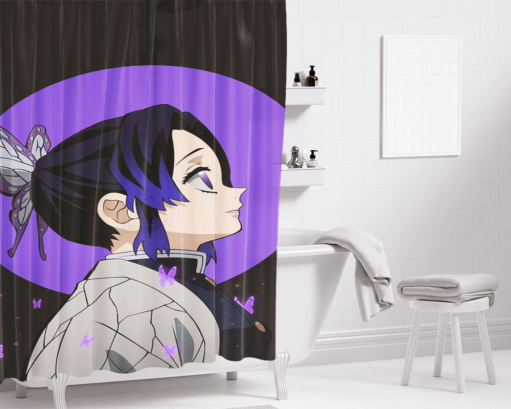 Shinobu Kocho Poster Bathroom Shower Curtain Fabric Waterproof | 66 X 72 Inch