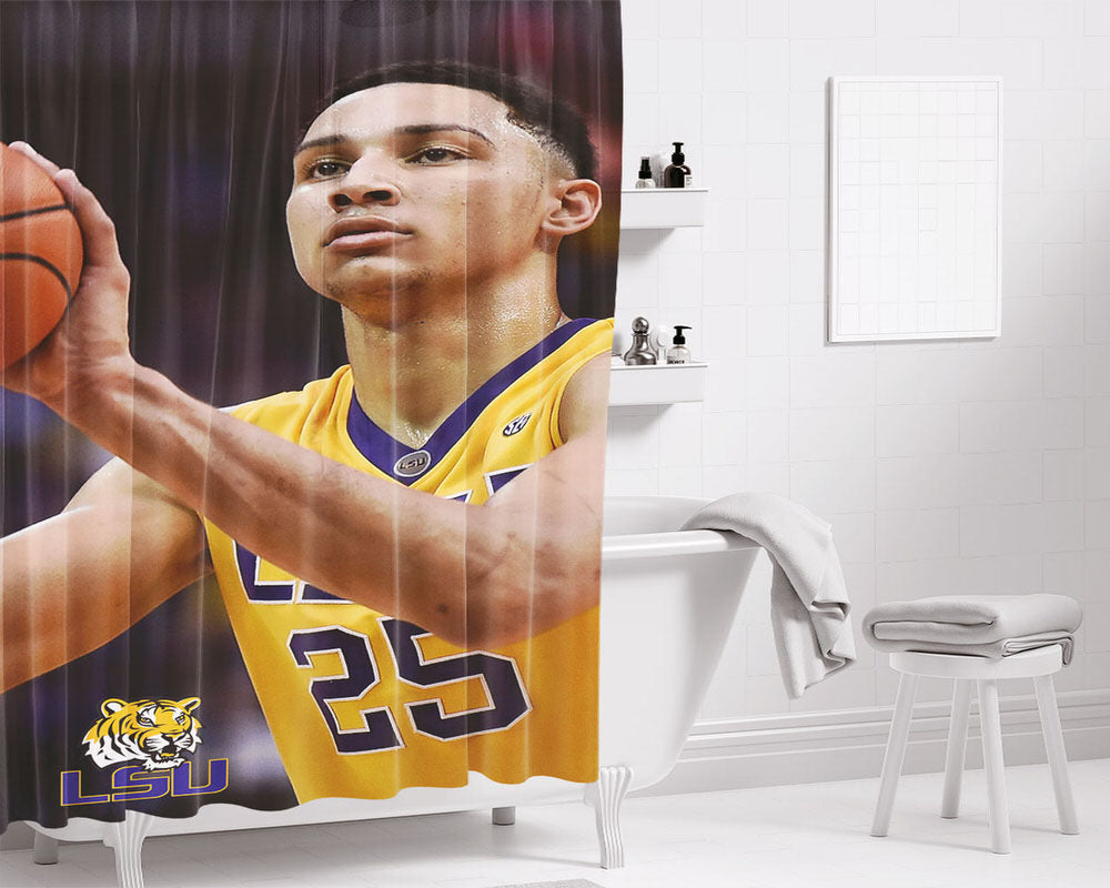 Simmons Leads Bathroom Shower Curtain Fabric Waterproof | 66 X 72 Inch