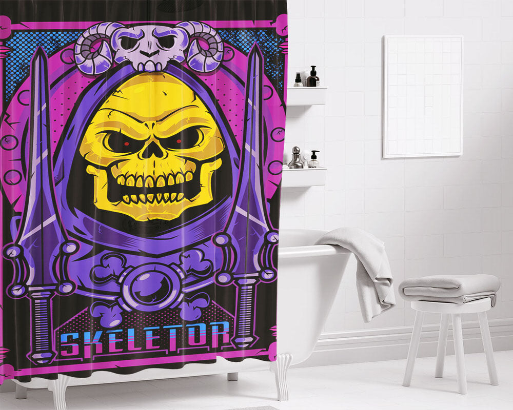 Skeletor Masters Os The Universe Bathroom Shower Curtain Fabric Waterproof | 66 X 72 Inch