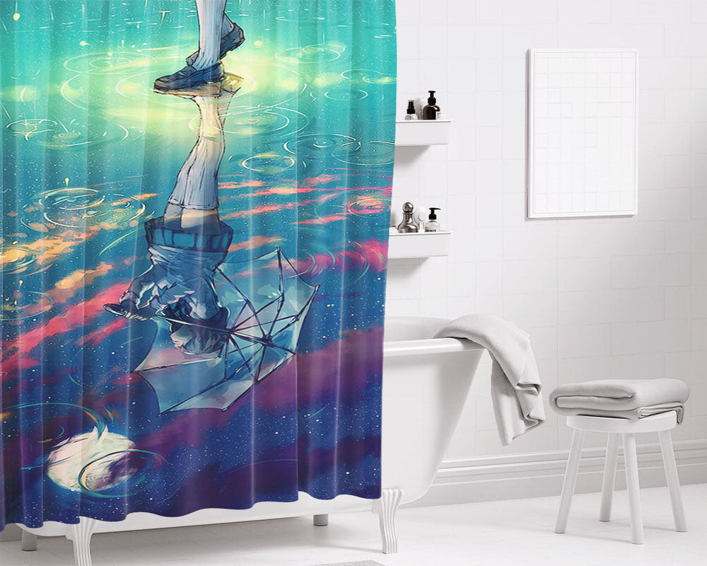Sky Beneath My Feet Bathroom Shower Curtain Fabric Waterproof | 66 X 72 Inch
