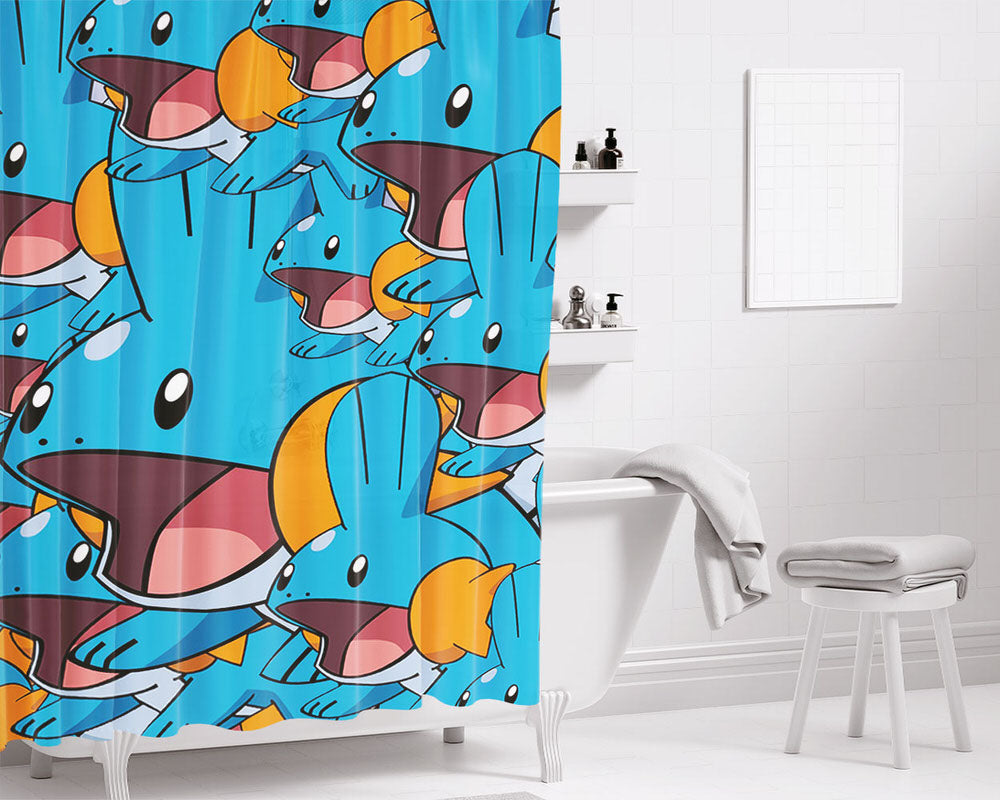 So I Herad You Like Mudkipz Bathroom Shower Curtain Fabric Waterproof | 66 X 72 Inch