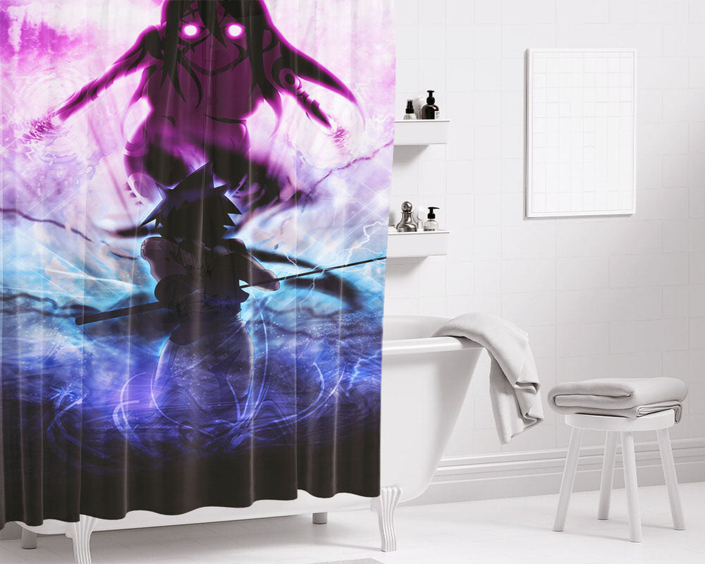 Soul Black Star Tsubaki Nakatsukasa Bathroom Shower Curtain Fabric Waterproof | 66 X 72 Inch