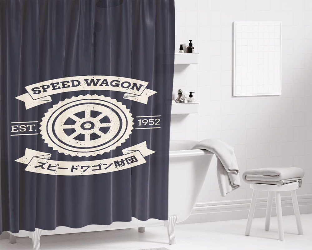 Spw - Speed Wagon Foundation Bathroom Shower Curtain Fabric Waterproof | 66 X 72 Inch