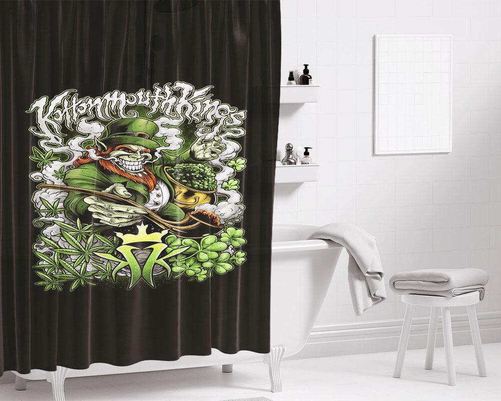 St Patrick Kotton Mouth King Bathroom Shower Curtain Fabric Waterproof | 66 X 72 Inch