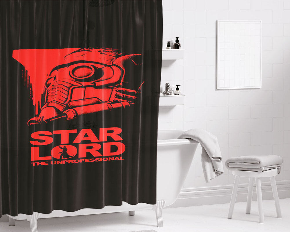 Starlord The Unprofessional Wallpaper Bathroom Shower Curtain Fabric Waterproof | 66 X 72 Inch