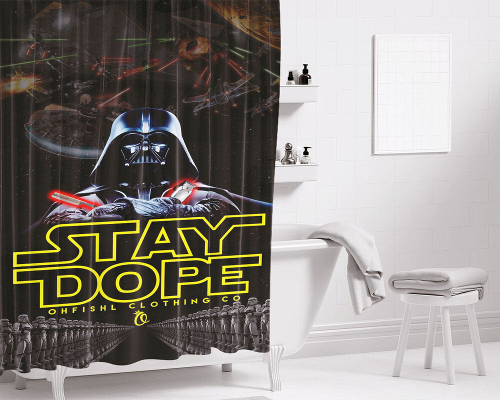 Stay Dope Bathroom Shower Curtain Fabric Waterproof | 66 X 72 Inch