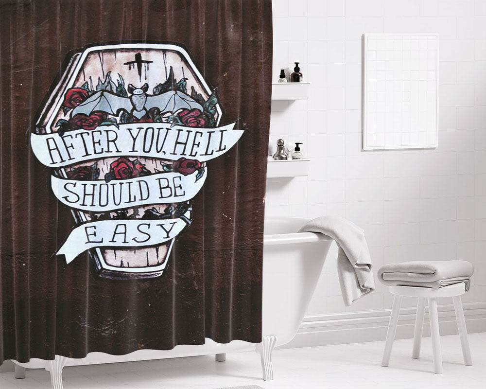 Street Art Bathroom Shower Curtain Fabric Waterproof | 66 X 72 Inch