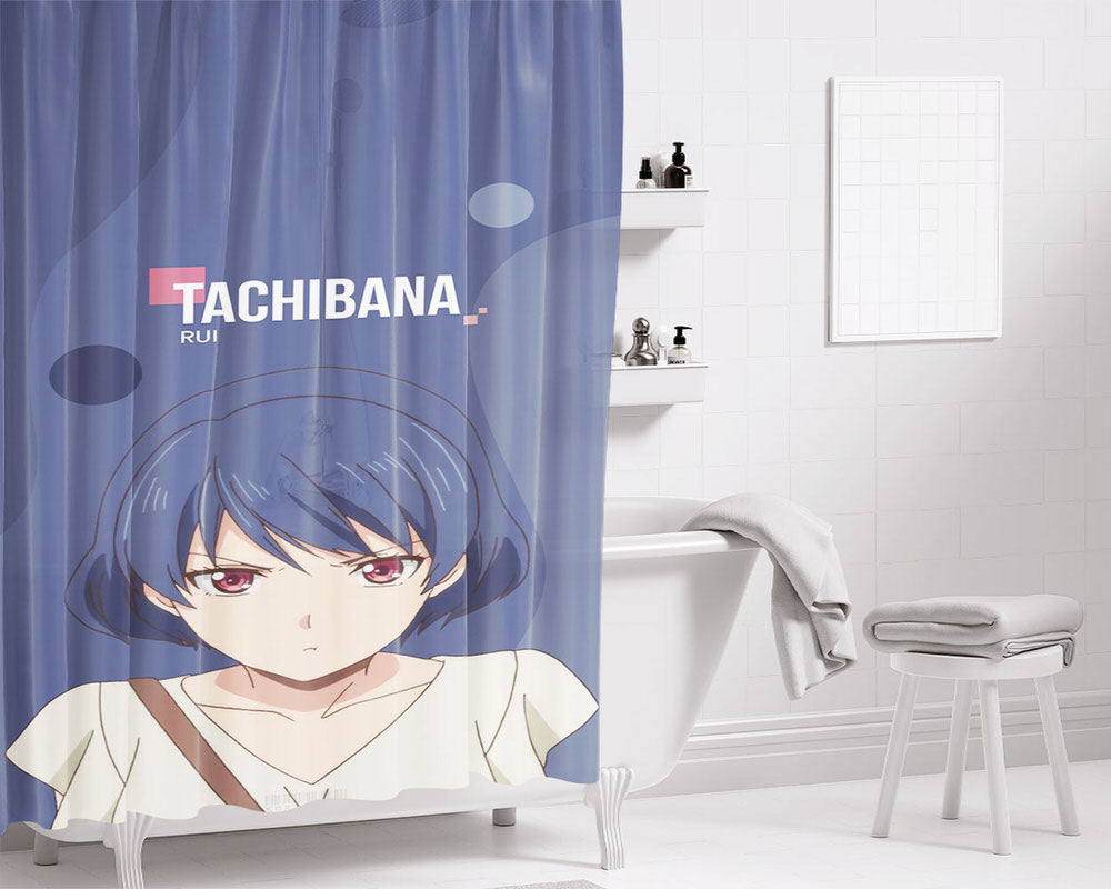 Tachibana Rui Bathroom Shower Curtain Fabric Waterproof | 66 X 72 Inch