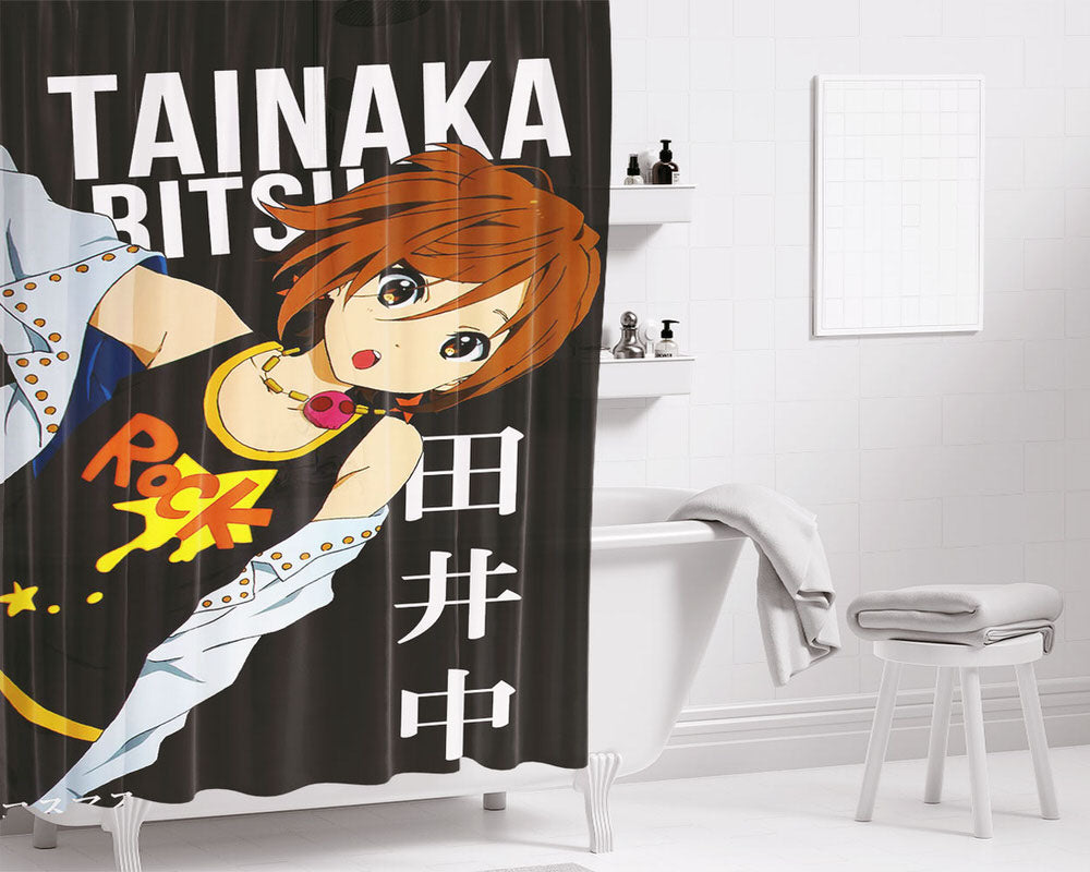 Tainaka Ritsu K-On! Bathroom Shower Curtain Fabric Waterproof | 66 X 72 Inch