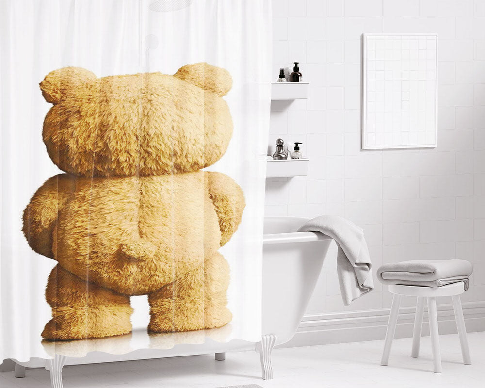 Ted Archives Vip Fan Auctions Movie Bathroom Shower Curtain Fabric Waterproof | 66 X 72 Inch