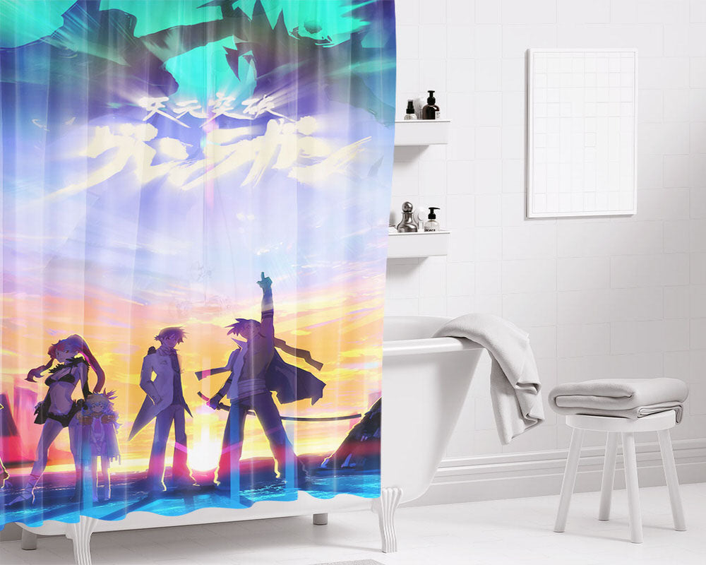 Tengen Toppa Gurren Lagann Bathroom Shower Curtain Fabric Waterproof | 66 X 72 Inch