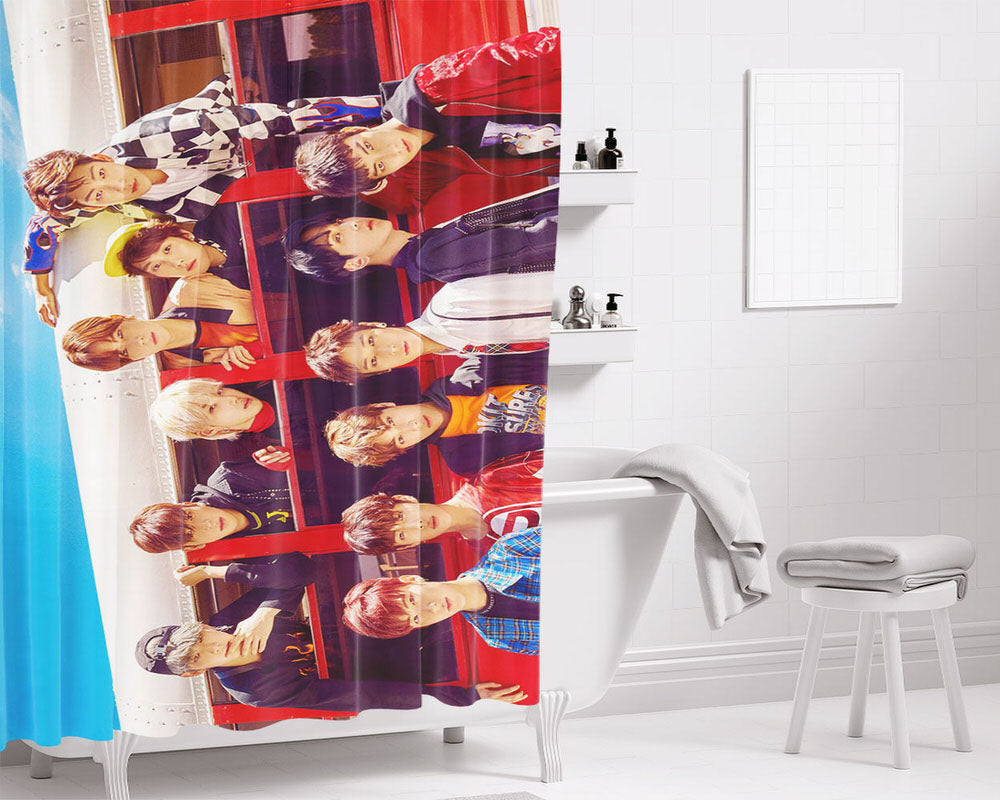 The Boyz Bathroom Shower Curtain Fabric Waterproof | 66 X 72 Inch