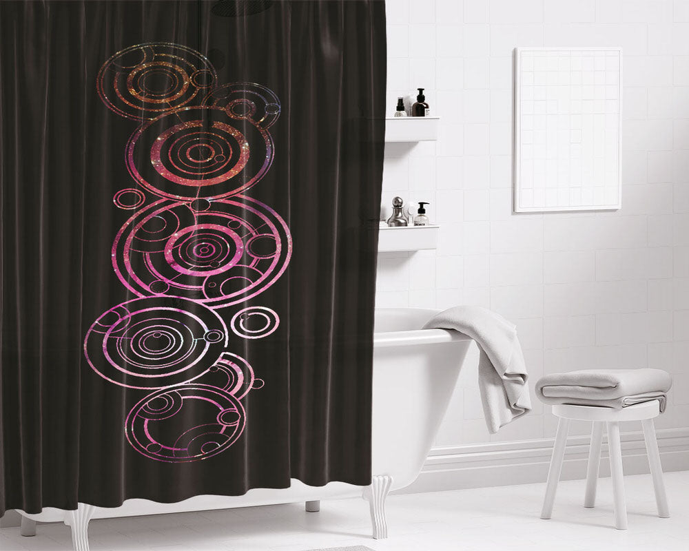 The Doctor Name Doctor Logo Galaxy Bathroom Shower Curtain Fabric Waterproof | 66 X 72 Inch