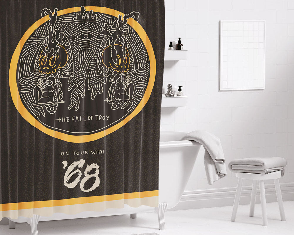 The Fall Of Troy 68 Tour Cover Bathroom Shower Curtain Fabric Waterproof | 66 X 72 Inch