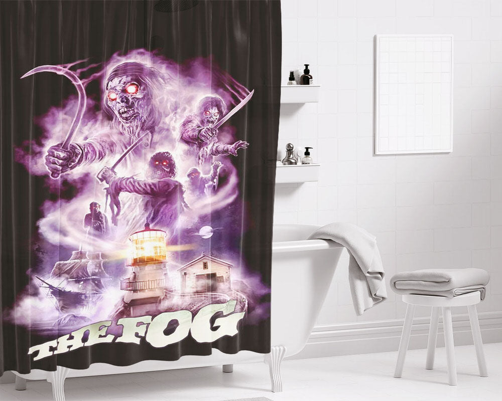 The Fog Ghost Movie Bathroom Shower Curtain Fabric Waterproof | 66 X 72 Inch