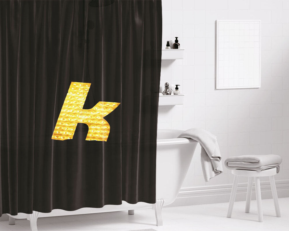 The Killers “K” Bathroom Shower Curtain Fabric Waterproof | 66 X 72 Inch