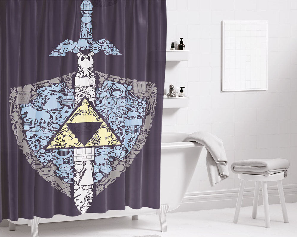 The Legend Continues Bathroom Shower Curtain Fabric Waterproof | 66 X 72 Inch