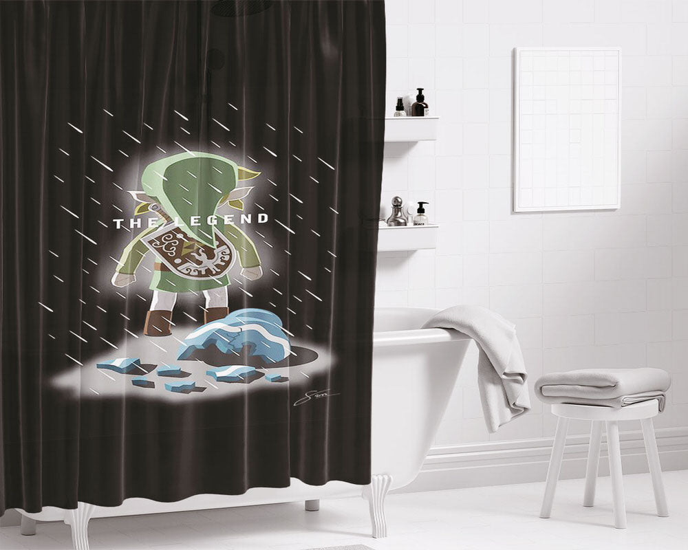 The Legend Of Broken Pots Bathroom Shower Curtain Fabric Waterproof | 66 X 72 Inch