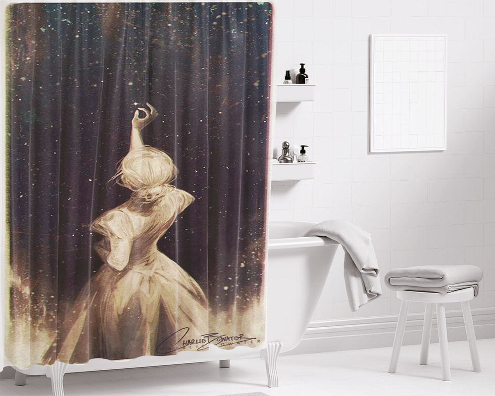 The Old Astronomer Bathroom Shower Curtain Fabric Waterproof | 66 X 72 Inch