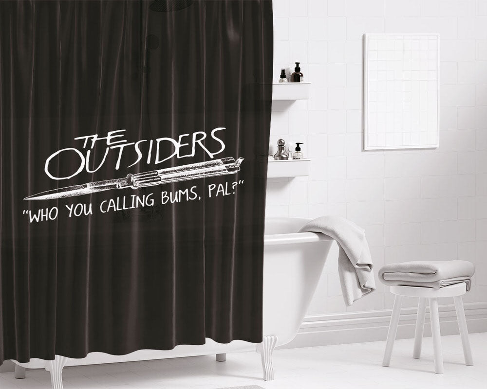 The Outsiders Bathroom Shower Curtain Fabric Waterproof | 66 X 72 Inch