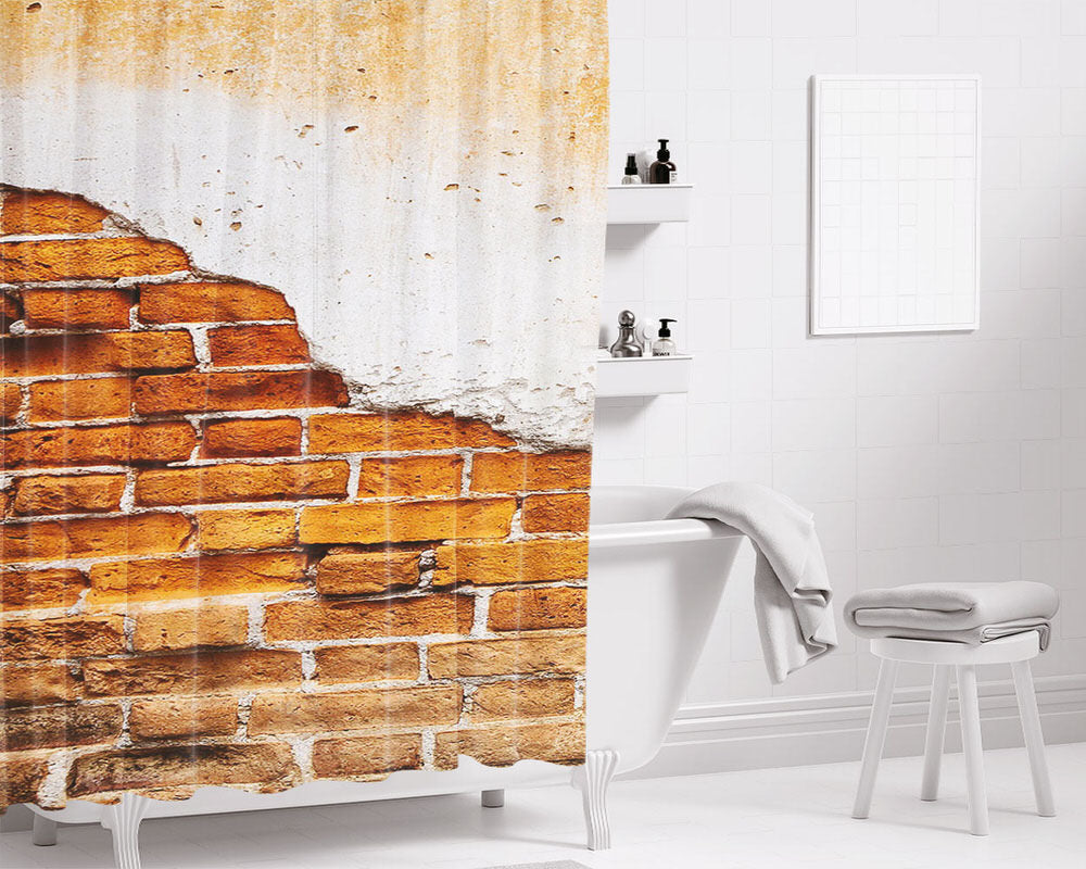 The Wall Bathroom Shower Curtain Fabric Waterproof | 66 X 72 Inch